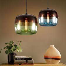 Details About Modern Colored Glass Art Pendant Lamp Restaurant Bar Counter Ceiling Chandelier Glass Pendant Lamp Blue Glass Lamp Colorful Pendant Lamp