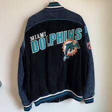 Price comparison for miami dolphins mens jackets at mvhigh. Nfl Miami Dolphins Letterman Jacket Laundry