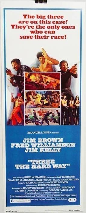 Three the Hard Way (1974) Insert Poster