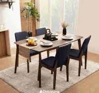 Heim Studio KAORI Meja Makan Walnut Uk 150x93cm