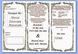 Ada dua jenis surat undangan yaitu surat undangan tidak resmi dan resmi. Gambar Contoh Undangan Lipat Pernikahan Undangan Pernikahan Undangan Contoh Undangan Pernikahan