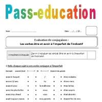 Le verbe être à l'imparfait se conjugue de la façon suivante Verbes Etre Et Avoir A L Imparfait Ce1 Bilan