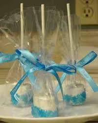 Diy Baby Shower Marshmallow Pops Simple Baby Shower Baby Shower Diy Baby Shower Favors Easy