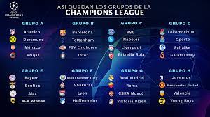 Los mejores partidos de fútbol y competiciones deportivas en tiempo real, ahora solo en telemundo deportes. Grupos De La Champions League 2018 2019 En Directo Rivales Y Calendario