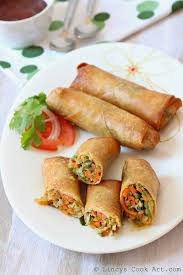 To make the dipping sauce, combine all ingredients and stir well. Easy Vegetable Spring Roll Recipe Vegetable Spring Rolls Appetizer Recipes Easy Spring Rolls Recipe