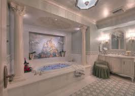 The New Fairy Tale Suite Bathroom Features A Steam Shower And Jacuzzi Tub Photo C Disney Disney Hotels Room Disney Bathroom Disney Bedrooms