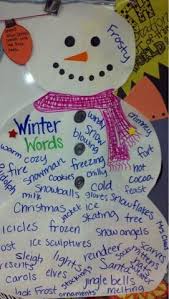 Winter Words Anchor Chart Great Chart To Make With Students