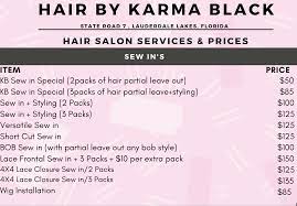Black Hair Salon Sew In Fort Lauderdale Hair Salon Prices Hair Salon Price List Black Hair Salons