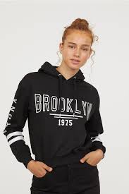 This is the perfect platform for you to choose your h m black hoodie of diverse styles for various occasions. Printed Hoodie Black Brooklyn Ladies H M Us Sweatshirts Women Hoodie Print Printed Hooded Sweatshirt