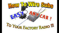 How To | Wiring Subs To A Factory Radio | Line Output Converter #EASY  #ANYCAR