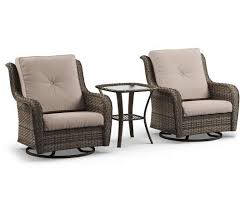 Oakmont All Weather Wicker Motion Gliders Side Table 3 Piece Set Patio Furniture Collection 3 Piece Patio Set Patio Set