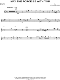Contains printable sheet music plus an interactive, downloadable digital sheet music file. May The Force Be With You Flute From Star Wars Sheet Music Flute Solo In D Minor Download Print Sku Mn0103603