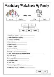 Vocabulary Worksheet My Family Easy Worksheet Free Esl Printable Worksheets Made By Teachers In 2020 Vocabulary Worksheets Vocabulary Family Worksheet