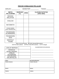 What does tanda tangan mean in english? Rekod Kemajuan Pelajar