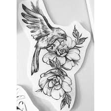 The hibiscus flower tattoo can simultaneously hold all of these meanings, but interpretations can be influenced by the context of the tattoo. Flower With A Bird Tattoo Design Crayon