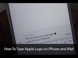 By locating the logo in windows' character map, using a mac. How To Type Apple Logo On Iphone And Ipad With Keyboard Shortcut Youtube