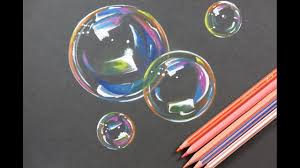 The materials i used:.prismacolor pencils (72 c. Diy Amazing Bubbles Drawing How To Draw Bubbles Youtube