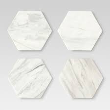 Check out marble coasters for drinks on helpwire.com. Marble Stackable Coasters White Set Of 4 Threshold Marble Coasters Stone Coasters Marble Coaster