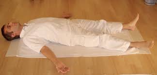The most difficult part about shavasana is to release the heads of the thigh bones so that the groin softens. Shavasana Wikipedia