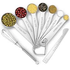 Cookie scoop sizes can be perplexing. 9 Pcs Stainless Steel Measuring Cup Kitchen Scale Measuring Spoons Scoop For Baking Cooking Teaspoons Sugar Measuring Tools Set Walmart Com Walmart Com