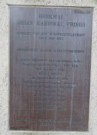 Caritasverband für die stadt köln e. Denkmal Fur Josef Kardinal Frings Am Laurenzplatz Objektansicht