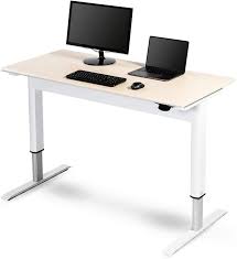 Xe moves effortlessly with the push of a button to your precise ergonomic height. Amazon Com Stand Up Desk Store Pneumatic Adjustable Height Standing Desk Computer Workstation White Frame Birch Top 48 Wide Kitchen Dining
