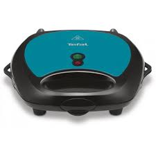 Tefal Croque Gaufre Grill Et Panini 700w Bleu Noir Sw617412 Simply Compact Vente Petit Electromenager Et Gros Electromenager