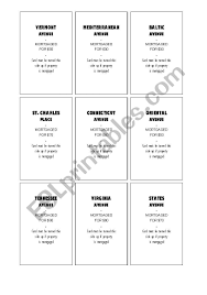 Check spelling or type a new query. Monopoly Part 2 Of 4 Property Cards Back Esl Worksheet By Wall05