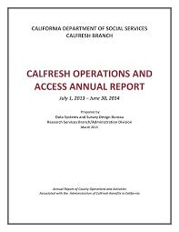 Http Www Cdss Ca Gov Research Res Pdf Foodreports Cfsurvey1314 Pdf