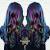 Dark Hair Unicorn Rainbow Hair