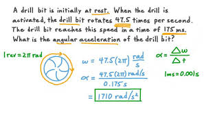 Α = δω δt α = δ ω δ t, where δ ω is the change in angular velocity and δ t is the change in time. Lesson Playlist Nagwa