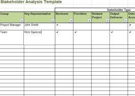Stakeholder Analysis Template Excel Microsoft Excel Templates Stakeholder Analysis Project Management Templates Analysis