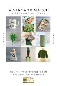 Here S A Collection Of Vintage Treasures That Are Perfect For March Imagine How These Pieces Would Look In Your Home In 2020 Etsy Vintage Vintage St Patrick S Day