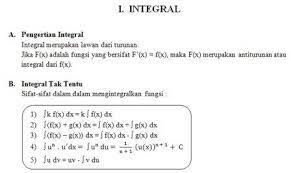 Materi Matematika Kelas Xii Ipa Sma Integral Ibu Guru Susi Sr