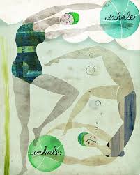 2 Bathers Breathing Illustration Illustration Art Art Design