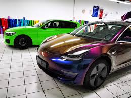 Shop, we are the place to get your car wrapped in san diego! Tesla Car Wrap Vollfolierung Nirofolia
