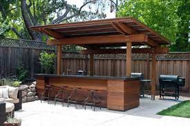 Homecrest allure sling modern outdoor bar set for 6. Top 50 Best Backyard Outdoor Bar Ideas Cool Watering Holes