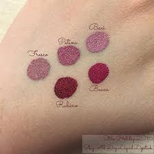 Swatches Of Stila S Stay All Day Sparkle All Night Liquid Lipstick Set Mommamakeupd Liquid Lipstick Swatches Stila Liquid Lipstick Holiday Eye Makeup
