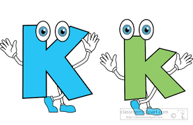 Image result for clip art letter Kk