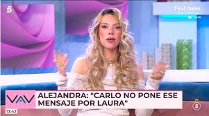 Alejandra Rubio se posiciona en la polémica entre Laura Matamoros y Carlo Costanzia: "Laura, nadie tiene un problema ni una guerra contigo"