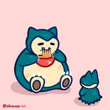 Pokemon sword and shield munchlax evolves into snorlax with a high friendship. R E N On Twitter Sharing Is Caring Pokemon Pokemonart Snorlax Munchlax