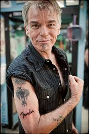 Billy Bob and some of his tattoos 😉