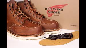 The 1907 is made from our copper rough & tough leather. Red Wing 1907 Moc Toe Boot First Impressions Youtube