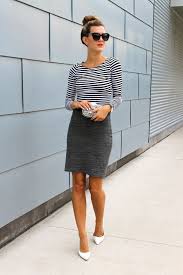 Heather Stripes Chicstreetstyle Work Fashion Work Outfit Fashion