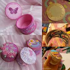 Lindas Cajitas Para Guardar Joyeria Usando Los Tubos De Cintas Adhesivas Cinta Canela Un Poco De Papel D Manualidades Artesanias Diy Hacer Cajas De Regalo