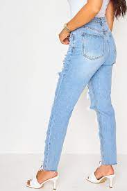 Vous êtes fan de la mode destroy ? Jean Mom Bleu Destroy Brentiny Paris