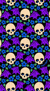 Alas Palo De Los Craneos In 2020 Halloween Wallpaper Iphone Halloween Wallpaper Backgrounds Skull Wallpaper
