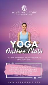 Yoga Online Class Flyer Online Yoga Classes Yoga Poster Design Online Yoga