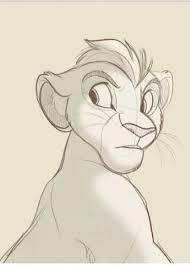 Draw a large circle, which will be the. 55 Ideas Drawing Disney Sketches The Lion King Lion King Art Lion King Drawings Lion King Fan Art