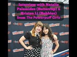 Adorned with a mustache and holding an ax, natalie palamides is ready to talk to the audience about consent in her new solo show, nate. Comic Con Powerpuff Girls Interview Natalie Palamides Kristen Li Youtube